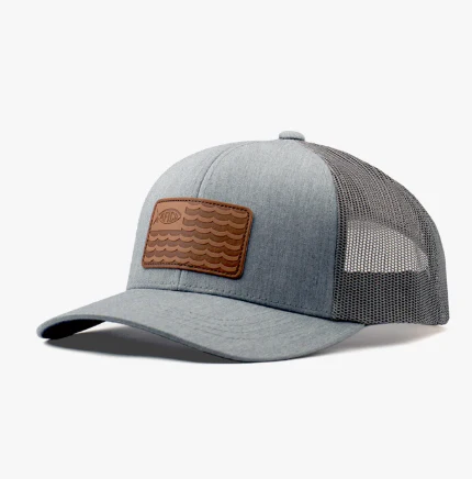 Aftco Canton Leather Patch Trucker Hats - Image 2