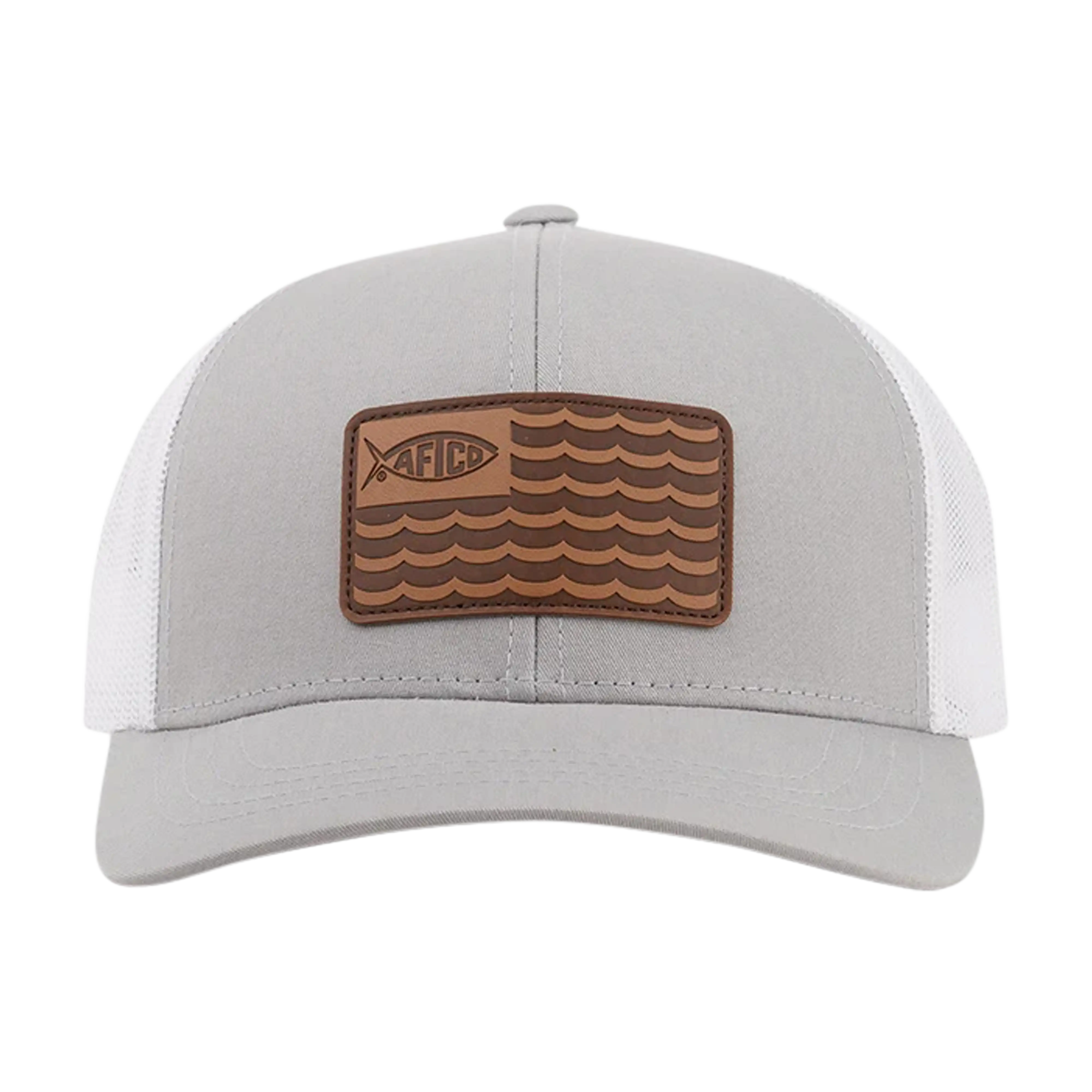 Aftco Canton Leather Patch Trucker Hats - Image 3
