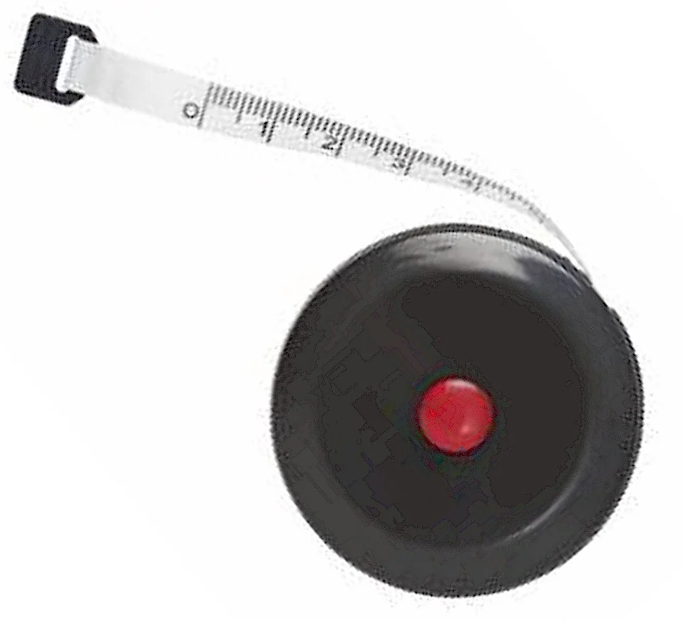 Anglers Choice Tape Measure 60" Vinyl w/Push Button 2" Dia