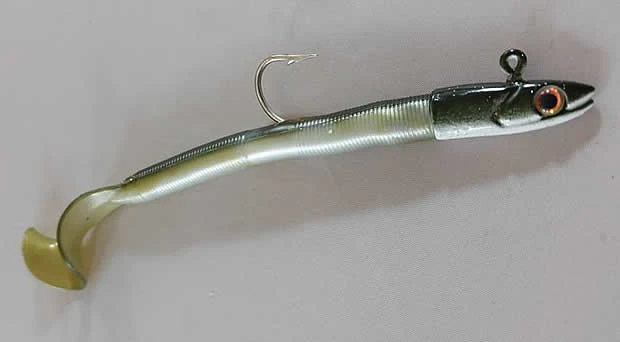 Bill Hurley 6.5" 1/2oz Unrigged 8pk Swimming Sandeel Olive - Image 2