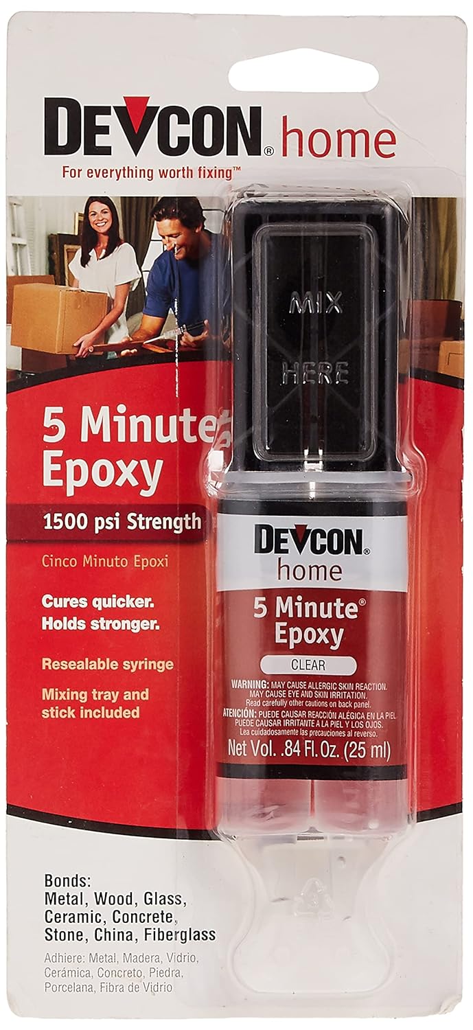 Devcon 20845 High Strength 5 Minute Epoxy Dual Syringe 0.84oz - Image 2