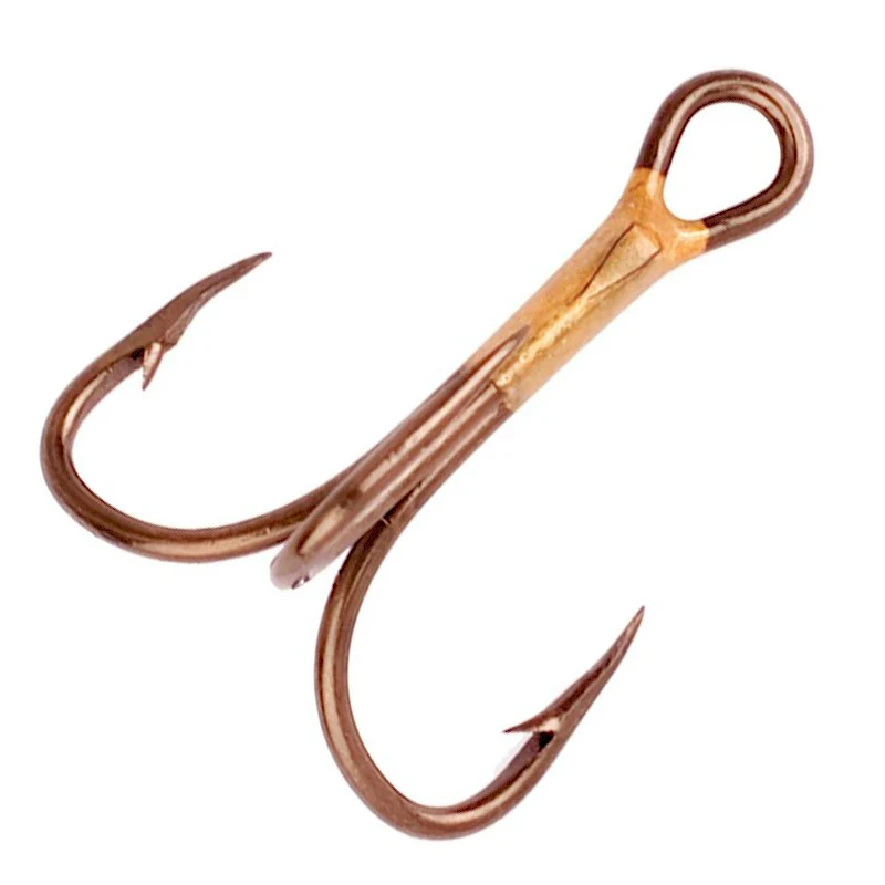 Eagle Claw 374AH 2X Strong Treble Hook Bronze 5/Pk