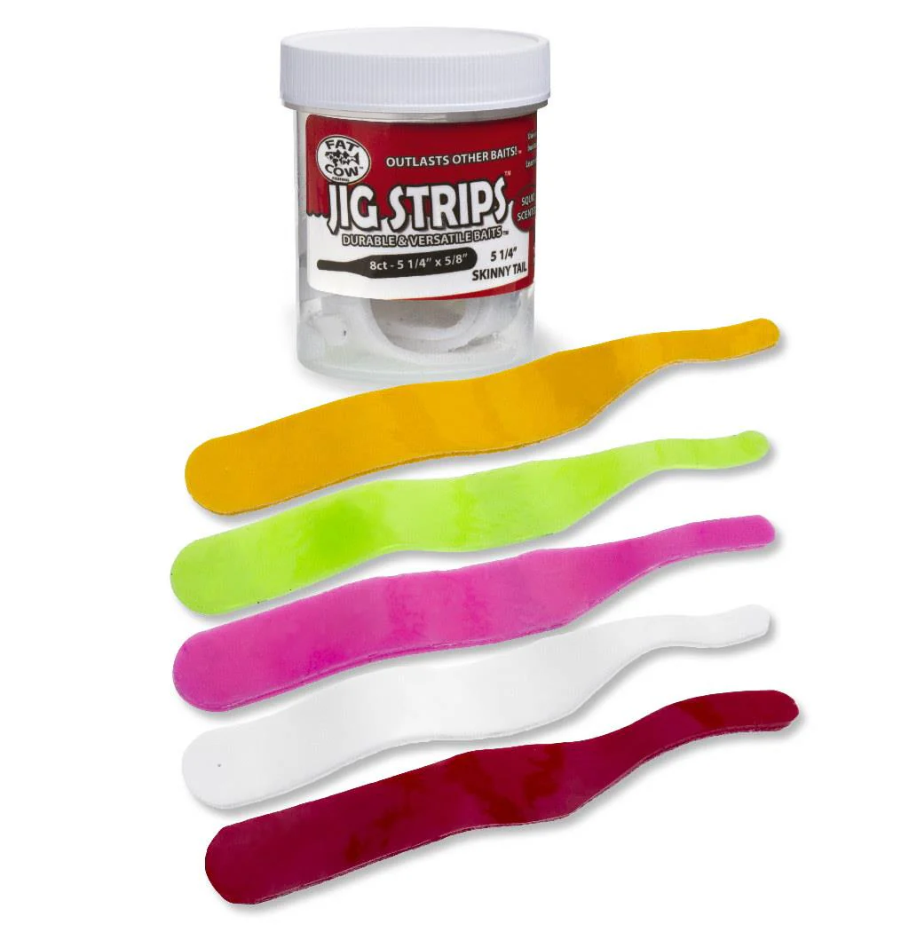 Fat Cow Jig Strips Skinny Tail - 5 1/4" x 5/8"