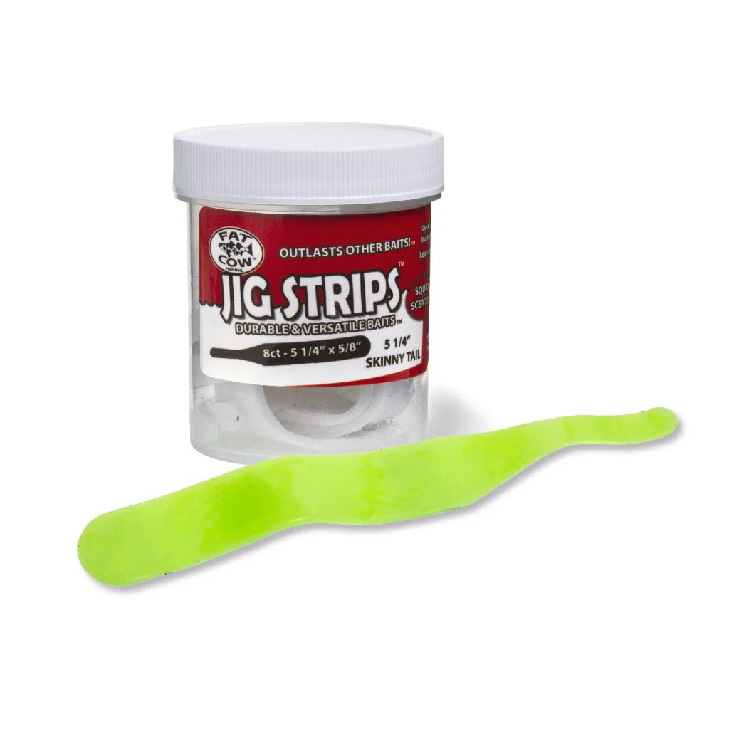 Fat Cow Jig Strips Skinny Tail - 5 1/4" x 5/8" - Image 3
