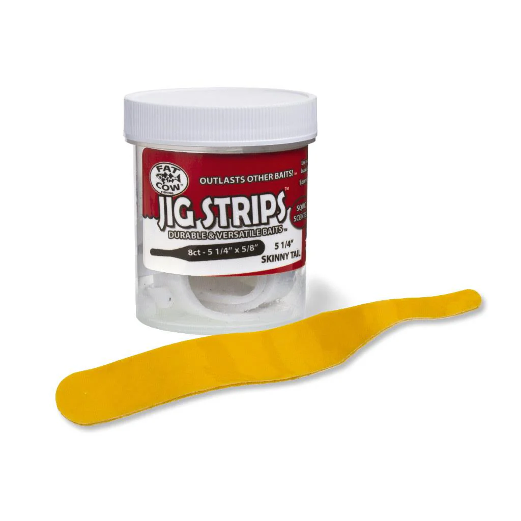 Fat Cow Jig Strips Skinny Tail - 5 1/4" x 5/8" - Image 5