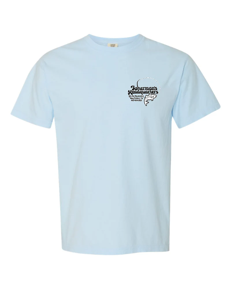 Fish Heads Bass Water Lines Comfort Colors T-Shirt - Image 4