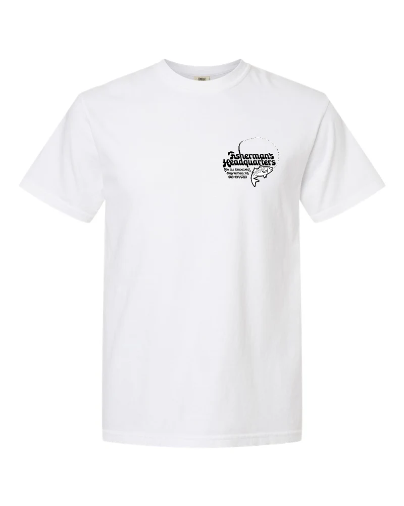 Fish Heads Bass Water Lines Comfort Colors T-Shirt - Image 5