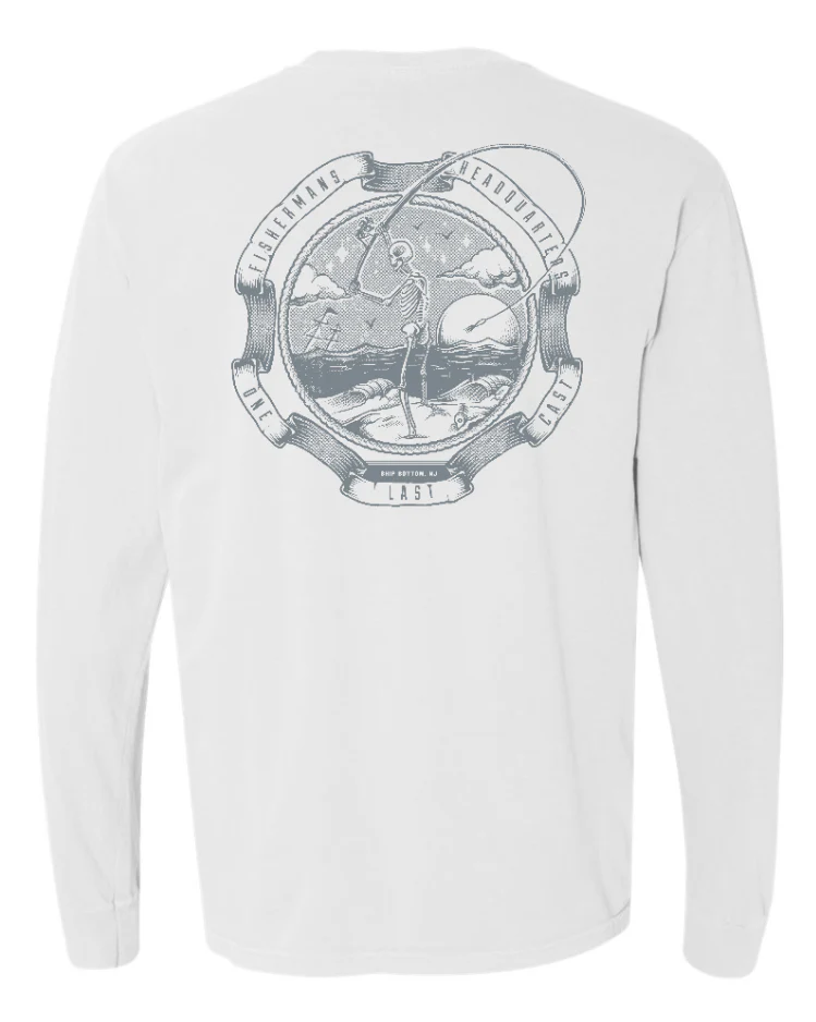 Fish Heads One Last Cast Comfort Colors Long Sleeve Shirt - Image 5