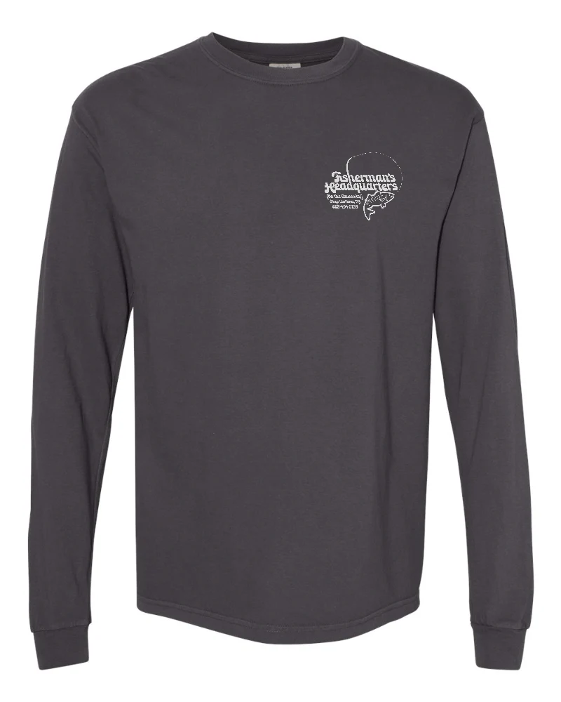 Fish Heads One Last Cast Comfort Colors Long Sleeve Shirt - Image 7