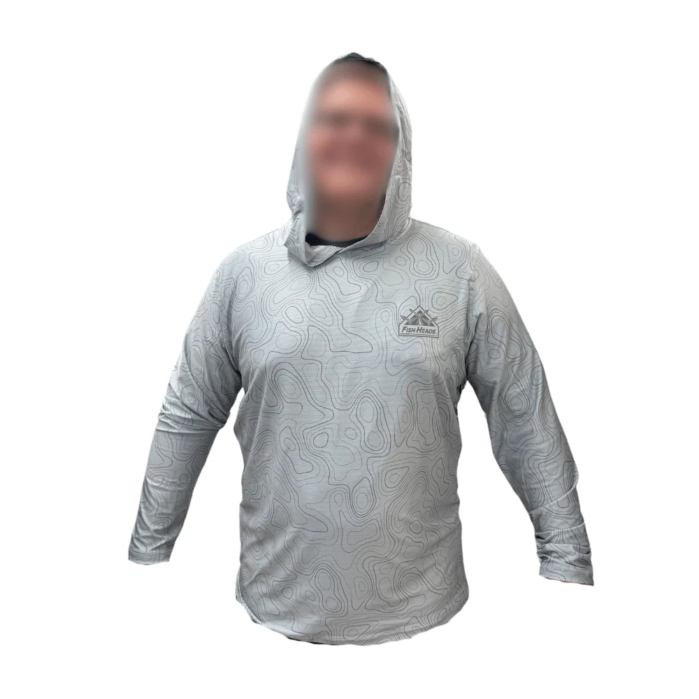 Fish Heads Triple Tuna Tail Long Sleeve Hooded Performance Shirt - Image 5