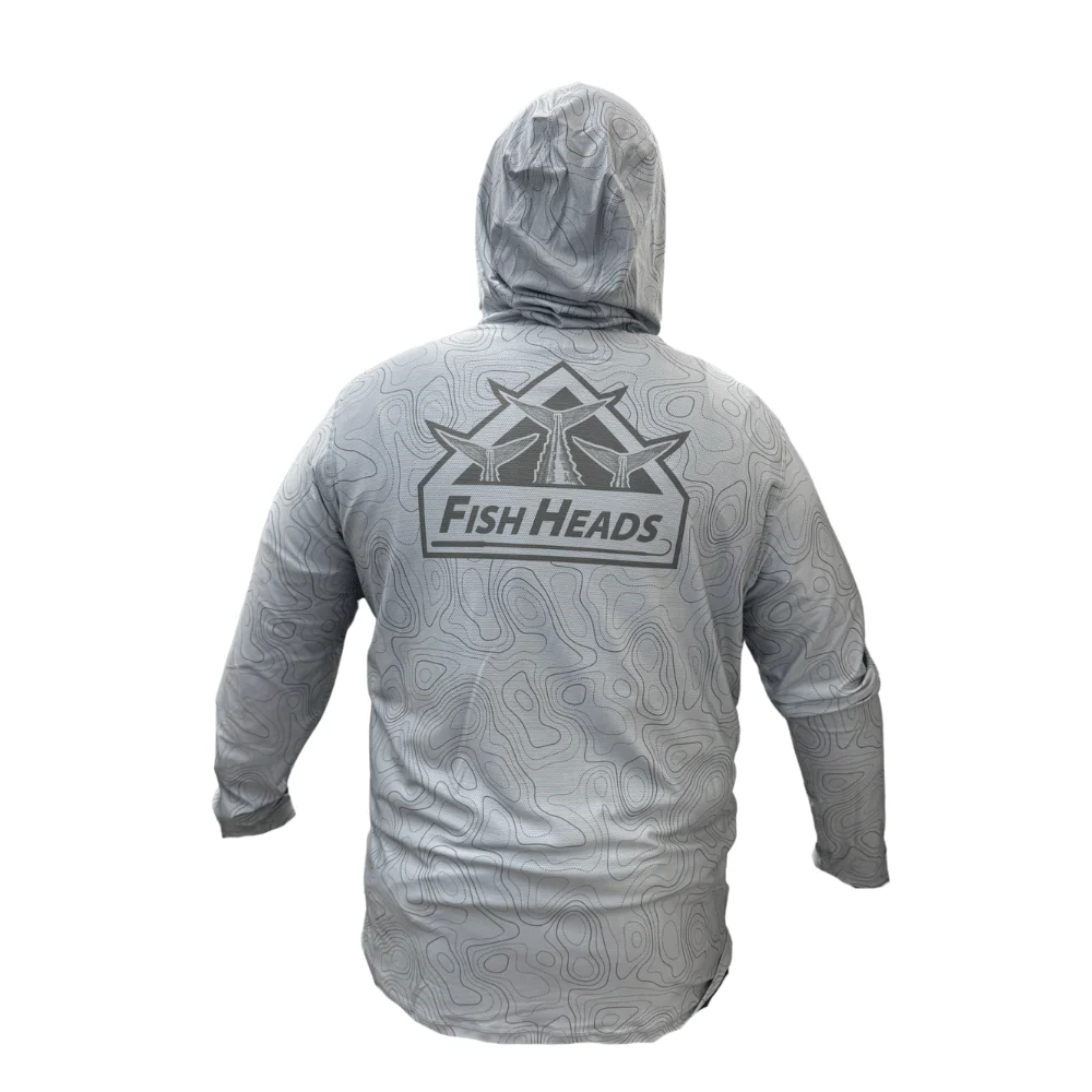 Fish Heads Triple Tuna Tail Long Sleeve Hooded Performance Shirt - Image 6