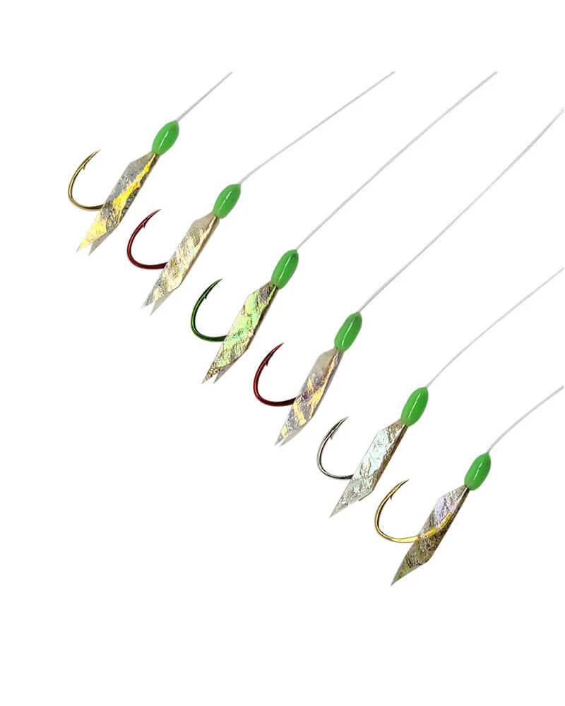 Gamakatsu Bait Rig w/ 6 Assorted Color #5 Hooks & Fish Skin - Image 2