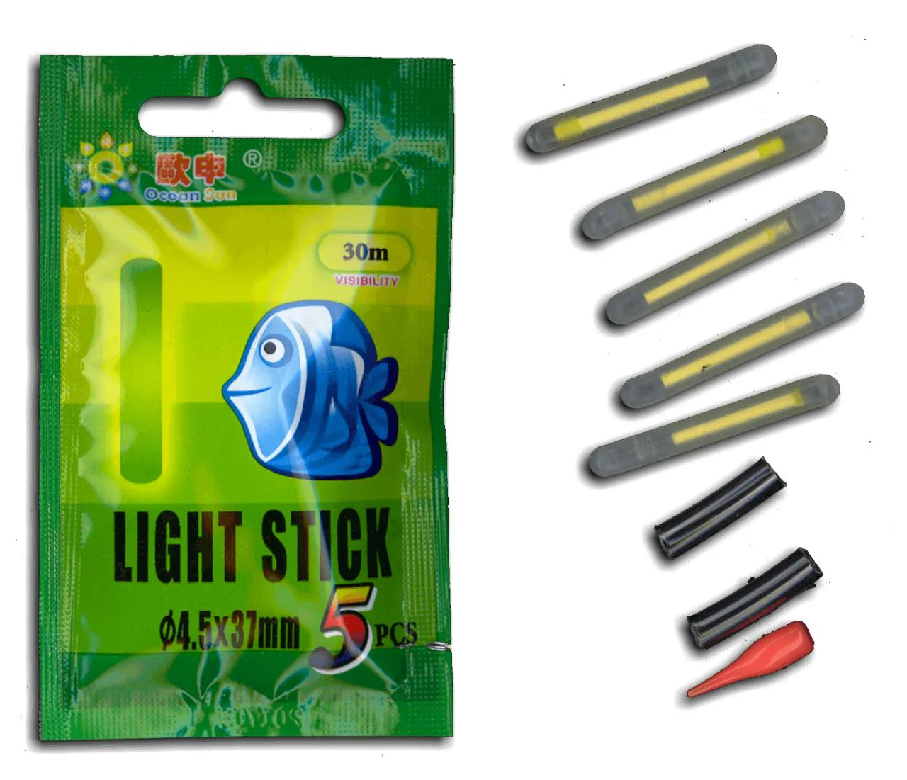 Ocean Sun Rod Tip Light Glow Stick - Green - Image 5