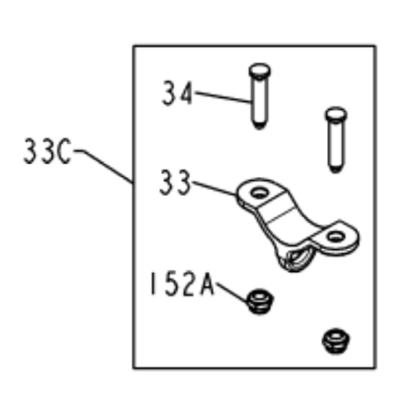 Penn Part 033C080VIS SKU#1473860 Rod Clamp Kit