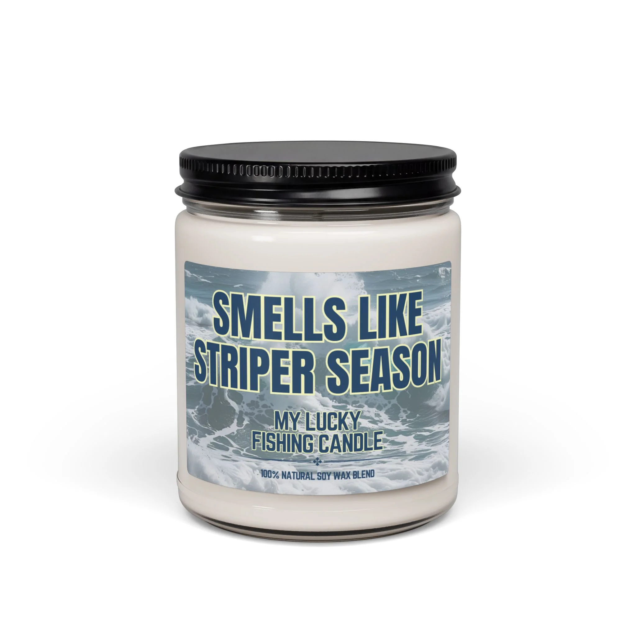 Smells Like Striper Season — Scented Soy Candle (9 oz) - Image 8