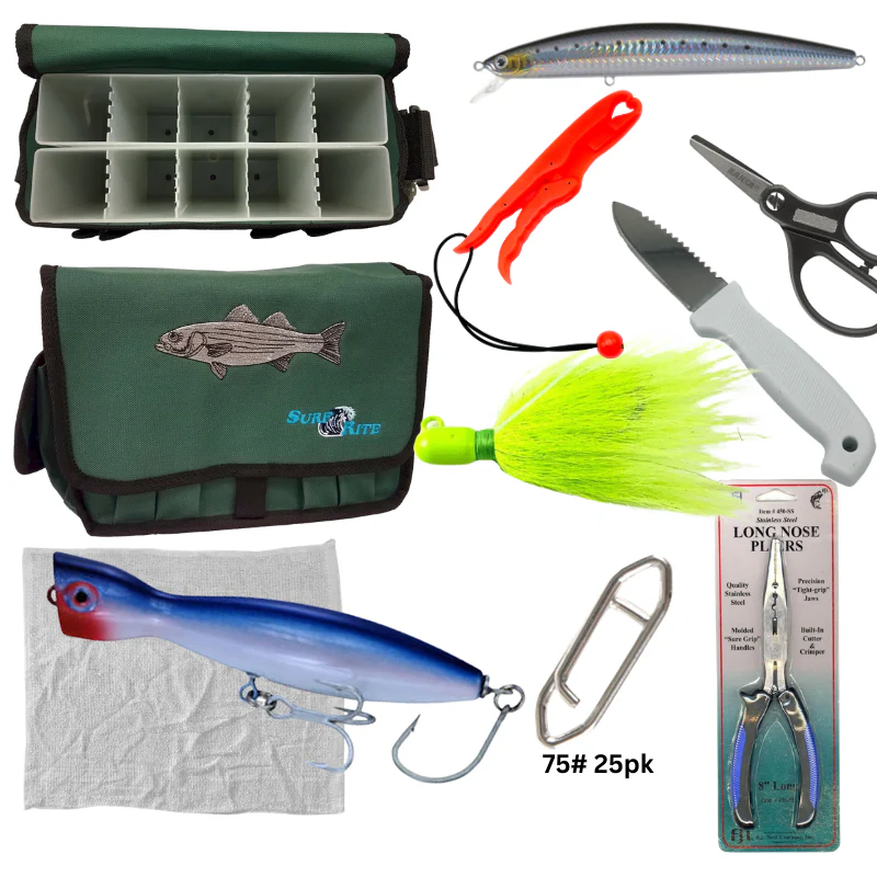 Saltwater Surfcasters Bundle with Bag & Essential Gear - Image 6