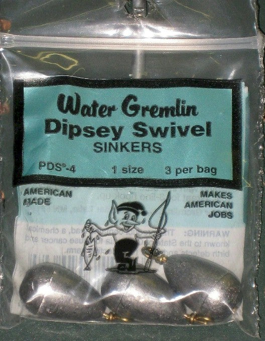 Water Gremlin PDS Dipsey Swivel Lead Sinker - Image 2